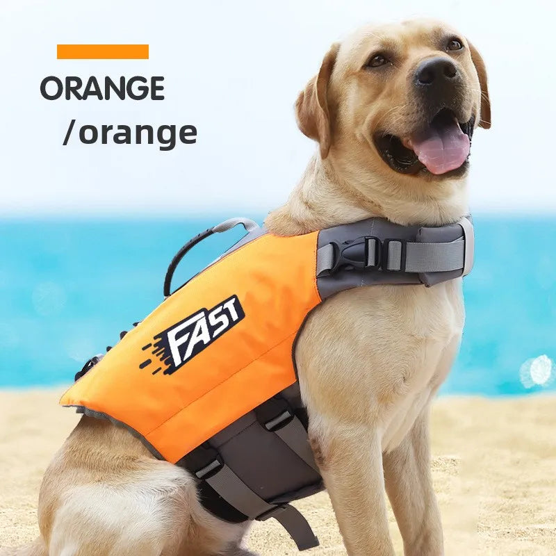 Dog Life Jacket Swimming Vest Reflective Adjustable Safety