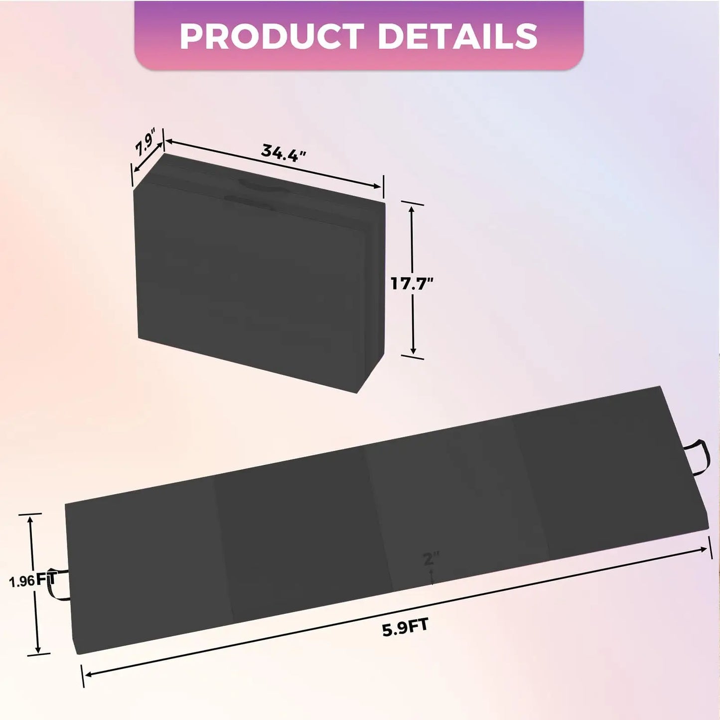 HiMISS Gymnastics Tumbling Mat For Home Gym Fitness And Yoga