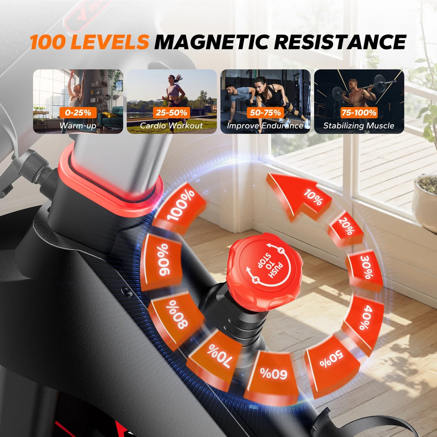 MERACH S38 Indoor Exercise Bike With Bluetooth App