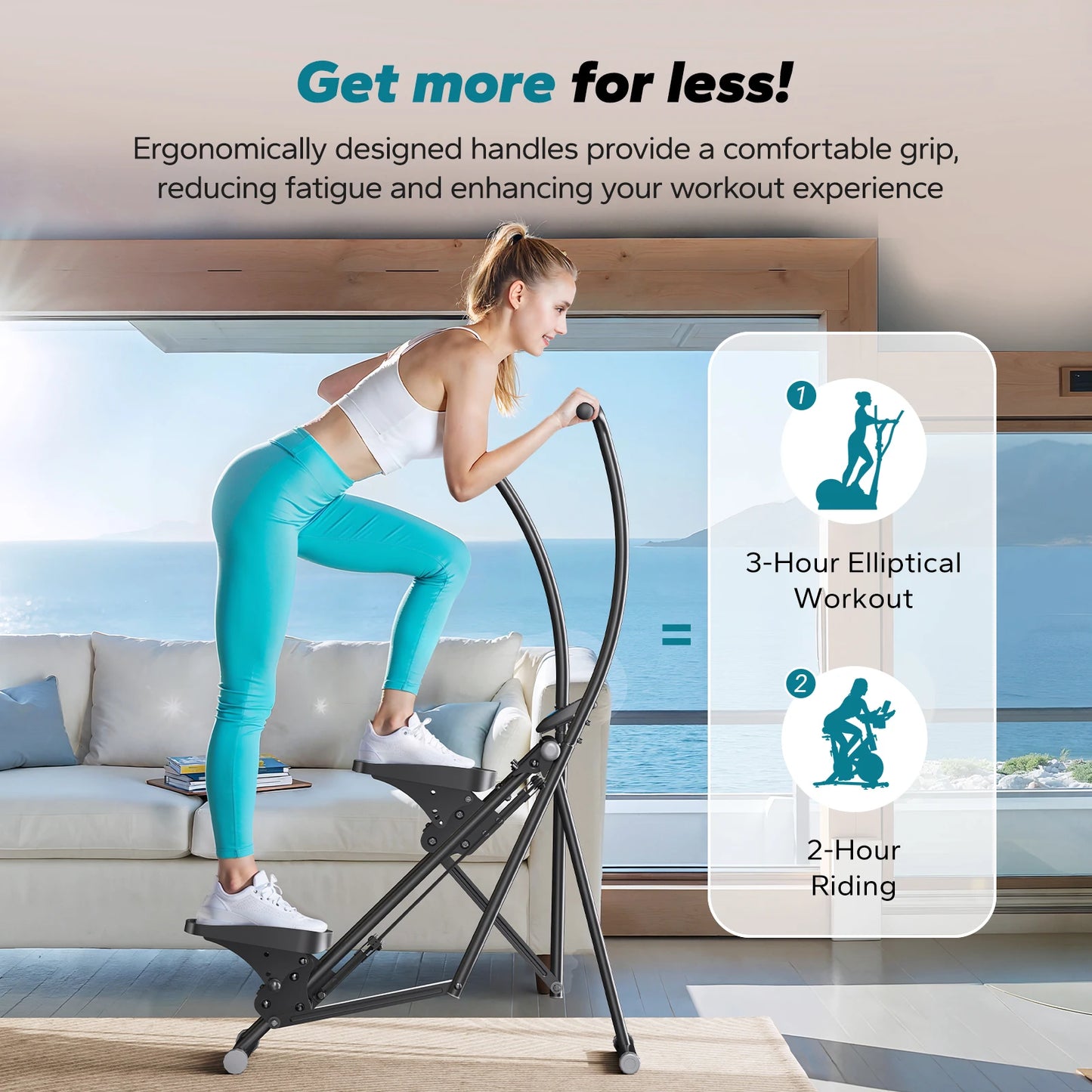 MERACH Stair Stepper Home Gym Climber With Extended Range