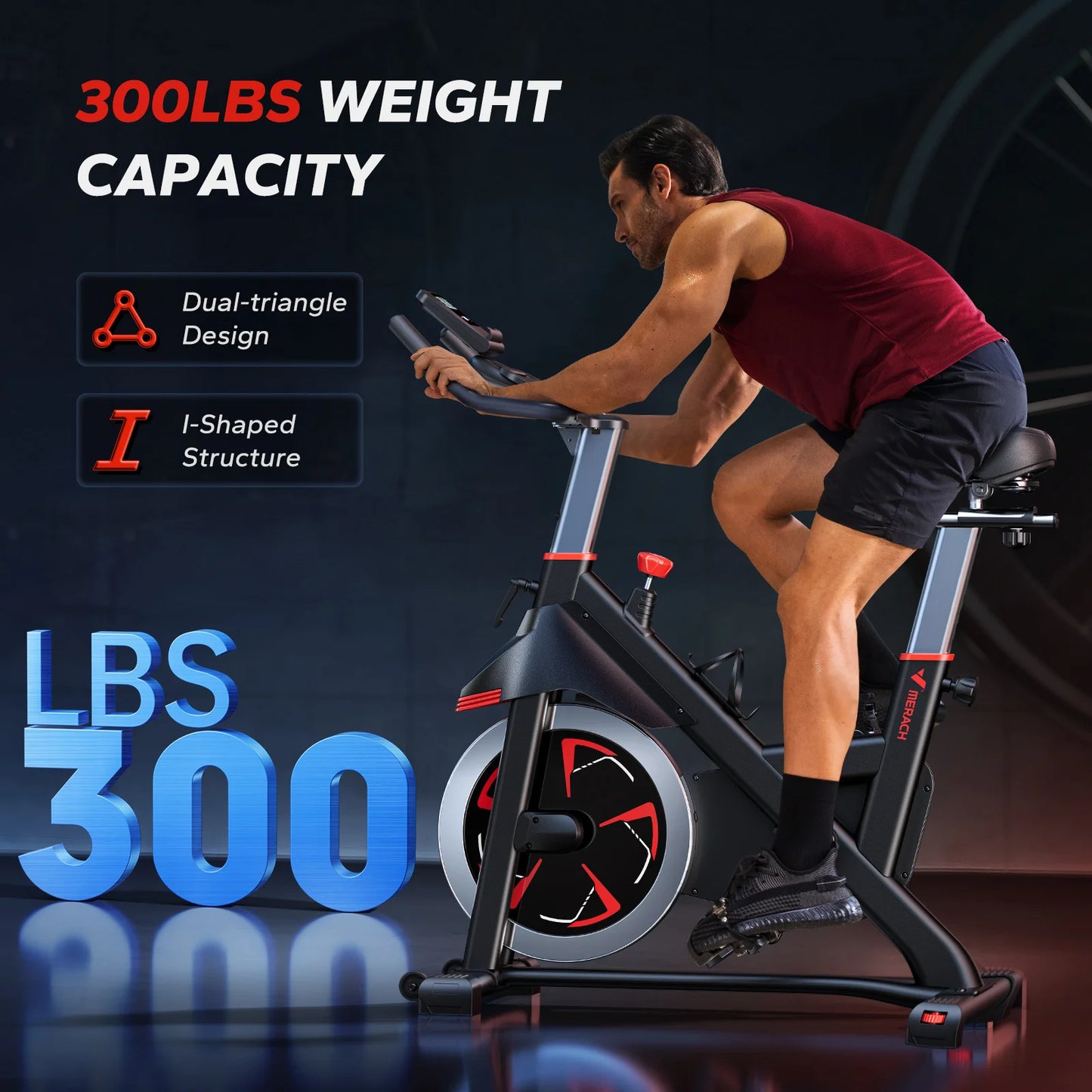 MERACH S38 Indoor Exercise Bike With Bluetooth App