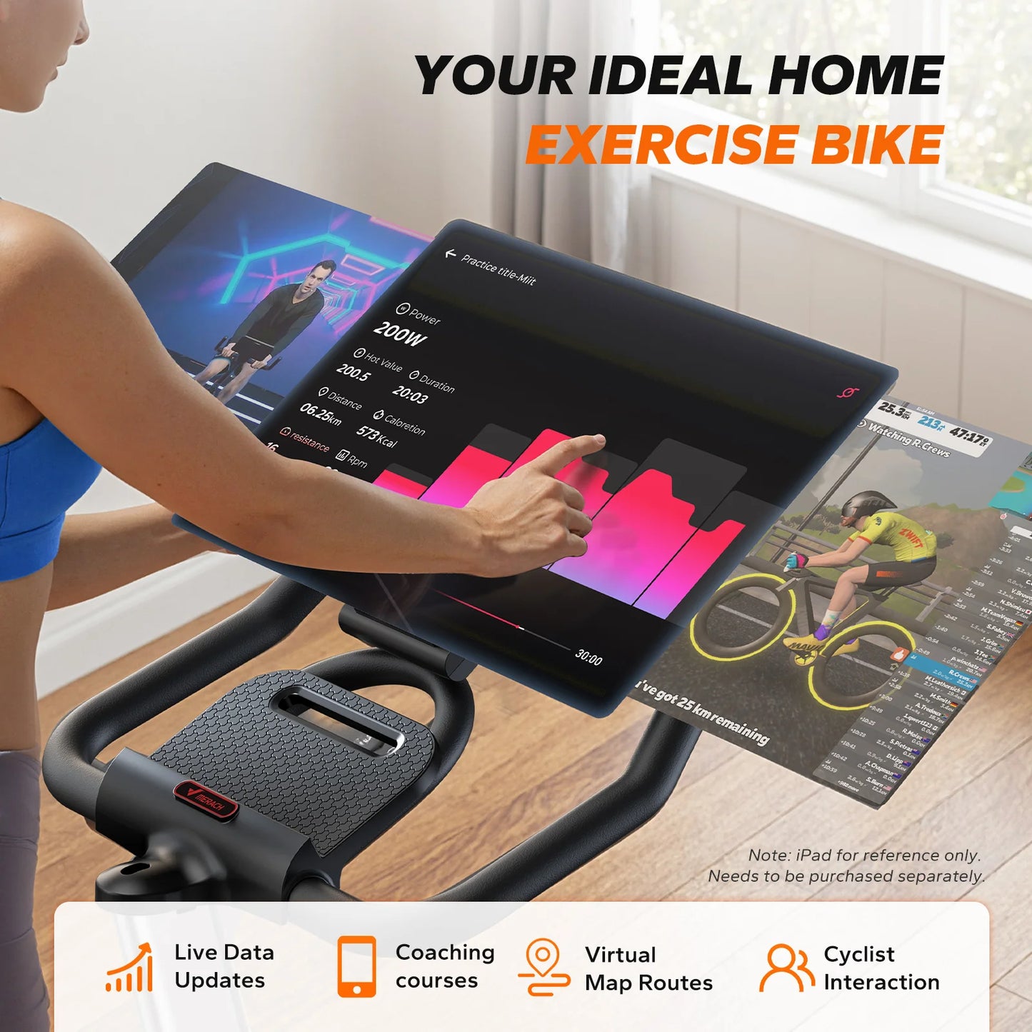 MERACH S38 Indoor Exercise Bike With Bluetooth App