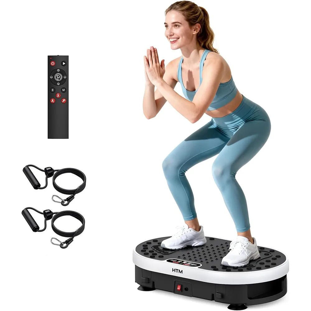 HTM Vibration Plate Exercise Machine With 120 Speeds 9 Programs