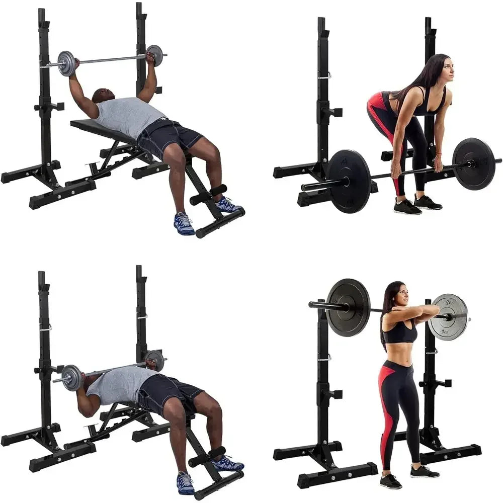 Versatile Squat And Bench Rack Stand For Home Gym 550lb
