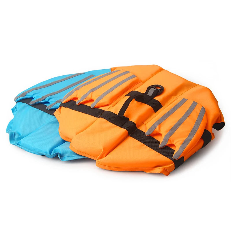 Dog Life Jacket Vest For Summer Swimming With Reflective Wing