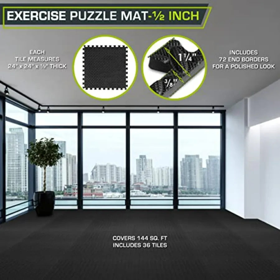 Exercise Puzzle Mat EVA Interlocking Foam Floor Tiles