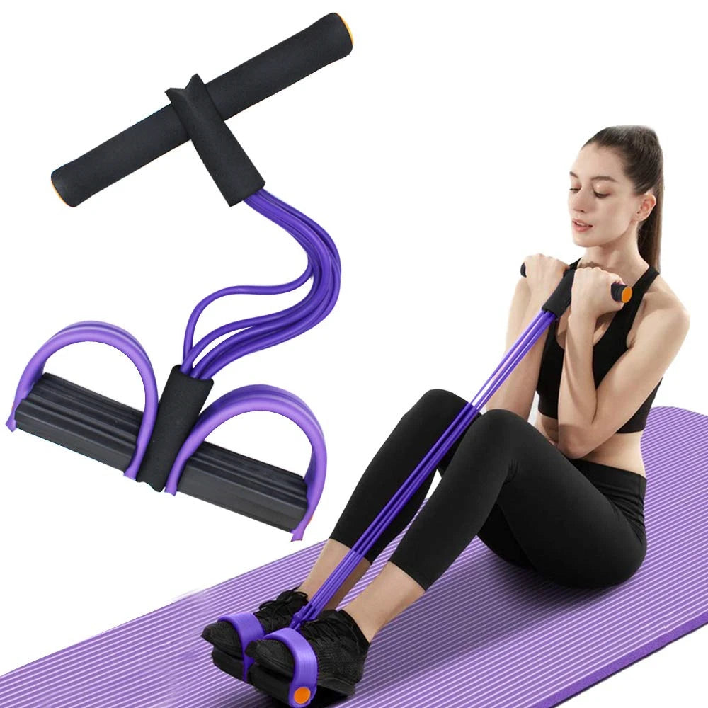 6-Tube Resistance Band Set for Full-Body Gym Workouts and Training