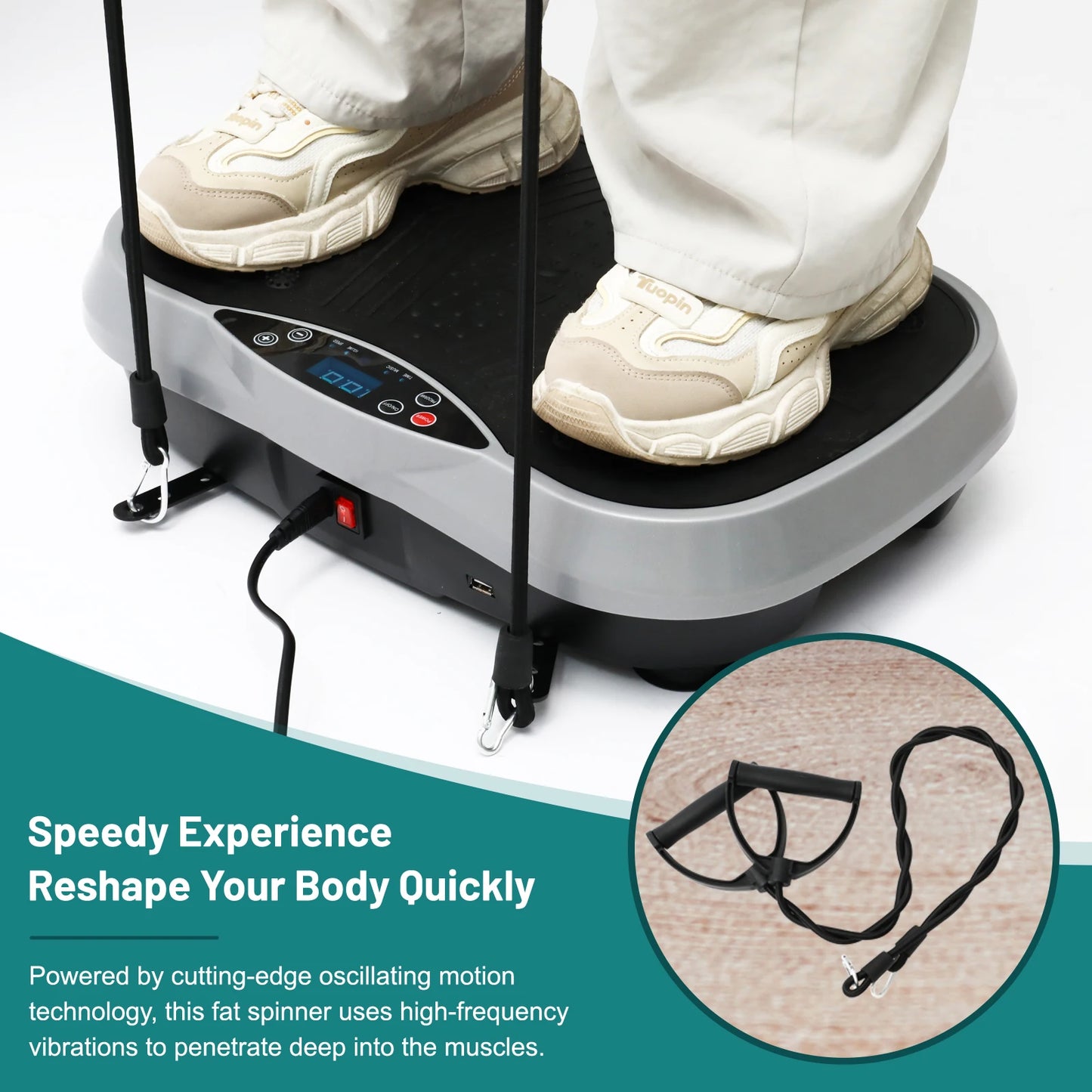 Vibration Plate Exercise Machine For Home Fitness Fat Burning Whole Body Workout