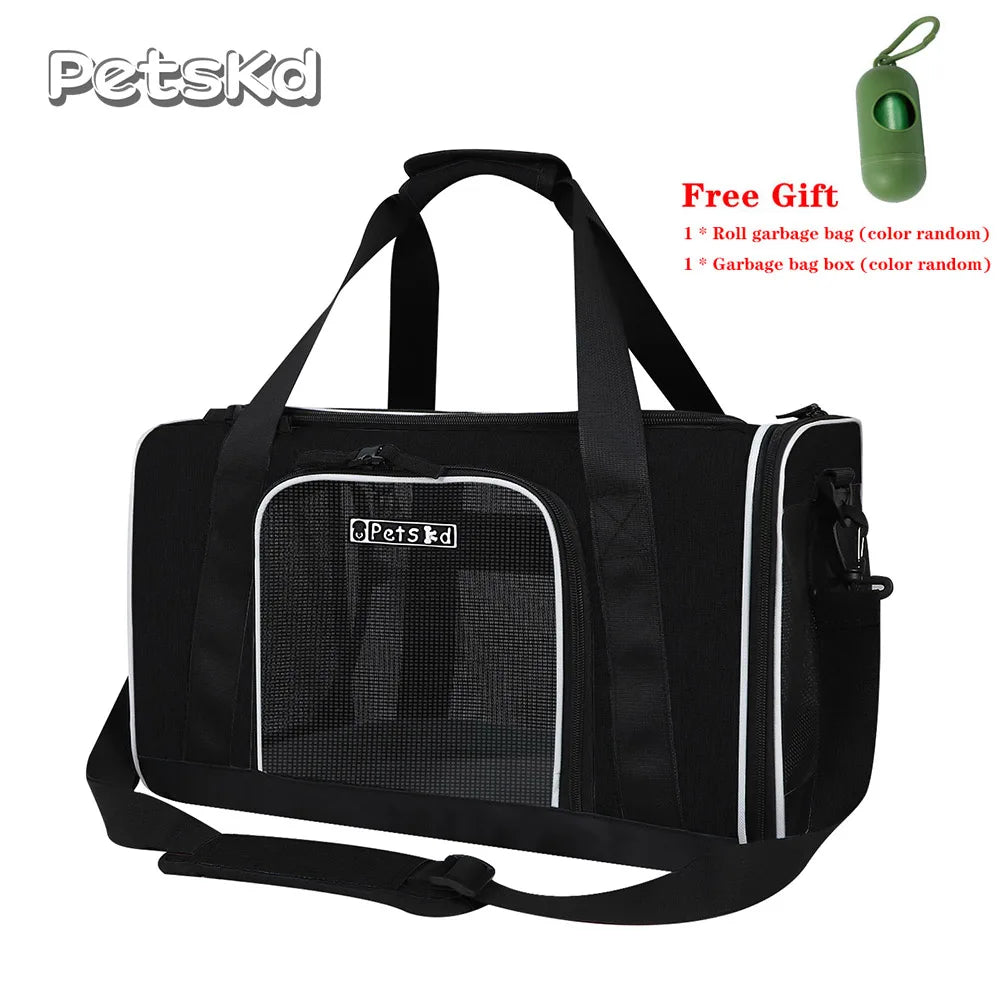 Petskd Portable Pet Carrier Bag Soft Sided Breathable Travel Carrier