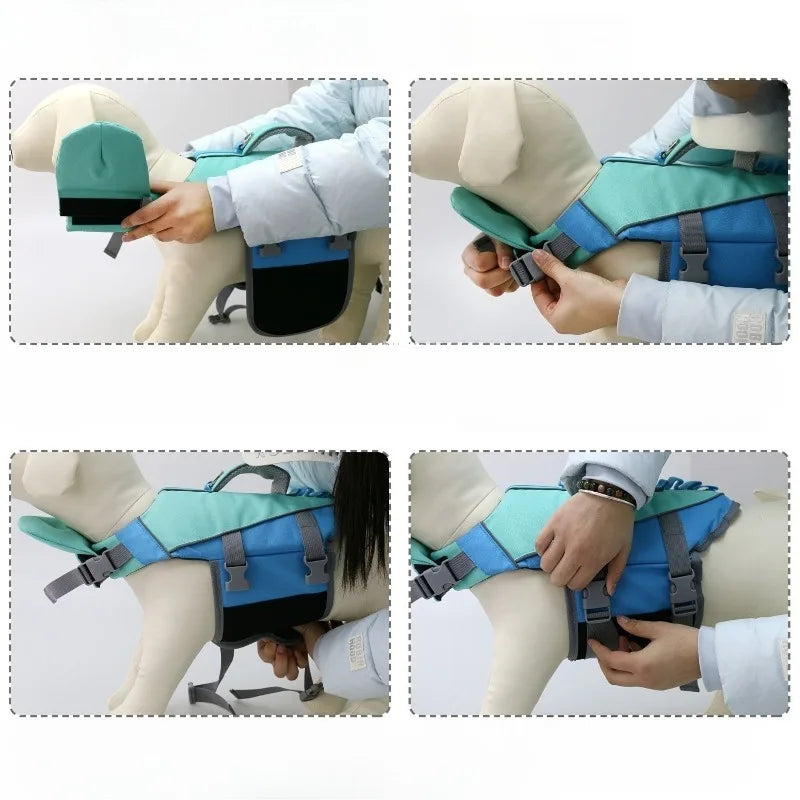 Dog Summer Swimming Life Jacket For Pets Safe Vest