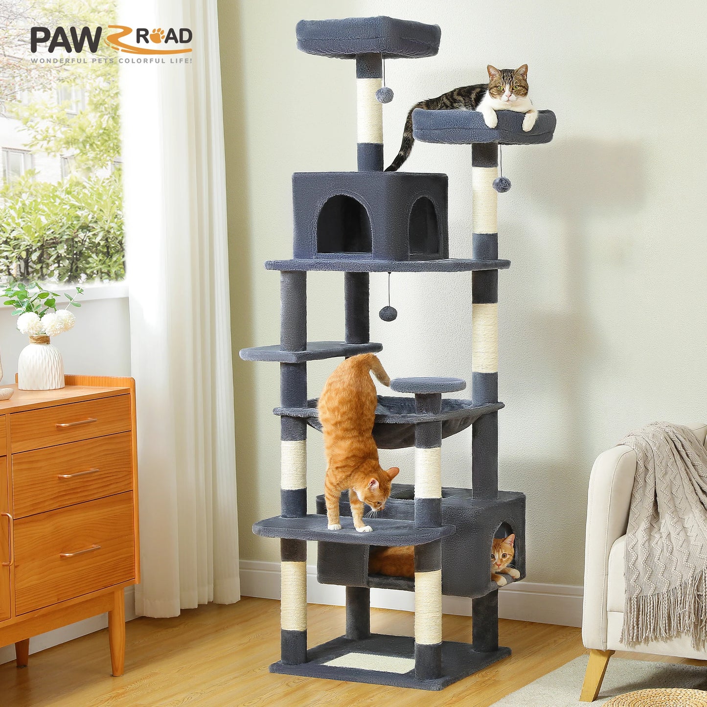 PAWZ Road Large Cat Tree And Tower With Scratching Posts