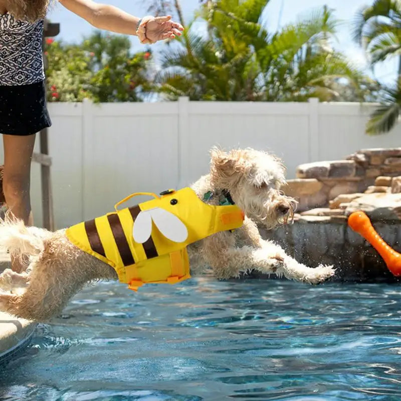 Dog Life Vest With Handle Waterproof Ripstop For Boating