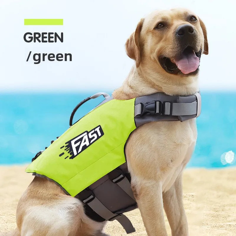 Dog Life Jacket Swimming Vest Reflective Adjustable Safety