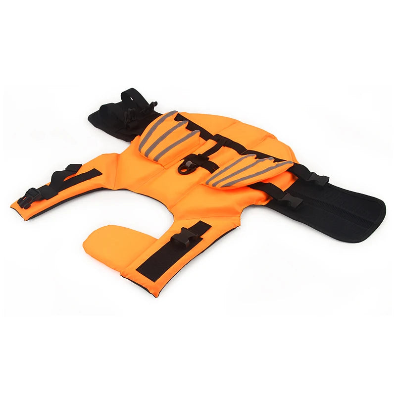 Dog Life Jacket Vest For Summer Swimming With Reflective Wing