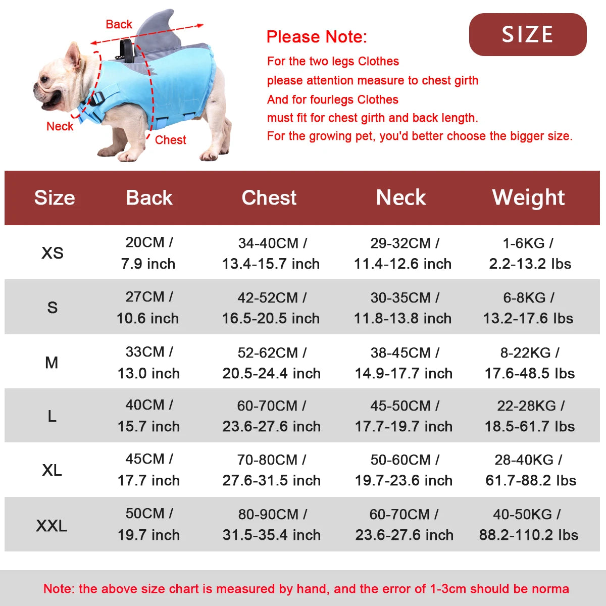 WANGUPET Dog Life Jacket High Buoyancy Vest With Rescue Handle