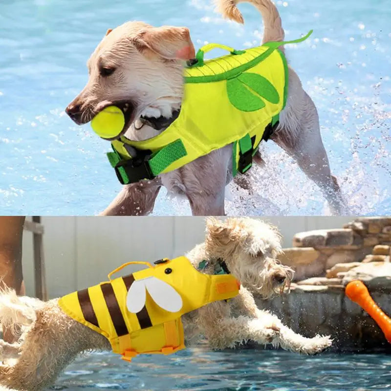 Dog Life Vest With Handle Waterproof Ripstop For Boating