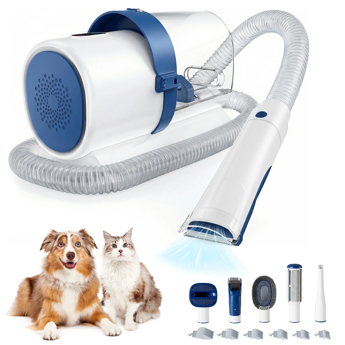 JHK Pet Grooming Vacuum Kit With Cordless Clippers For Cats