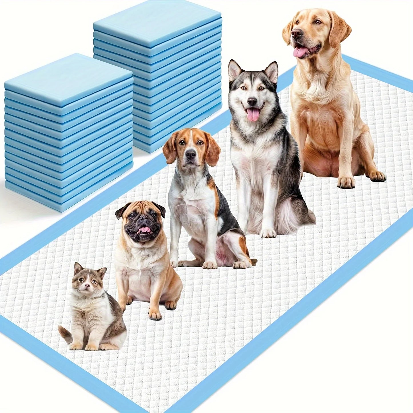 Thick Eight Layer Dog Pee Pads Leak Proof Odor Resistant Training Pads