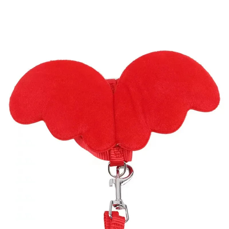SHENGMEIYU Angel Wings Pet Harness With Leash For Cats Retractable