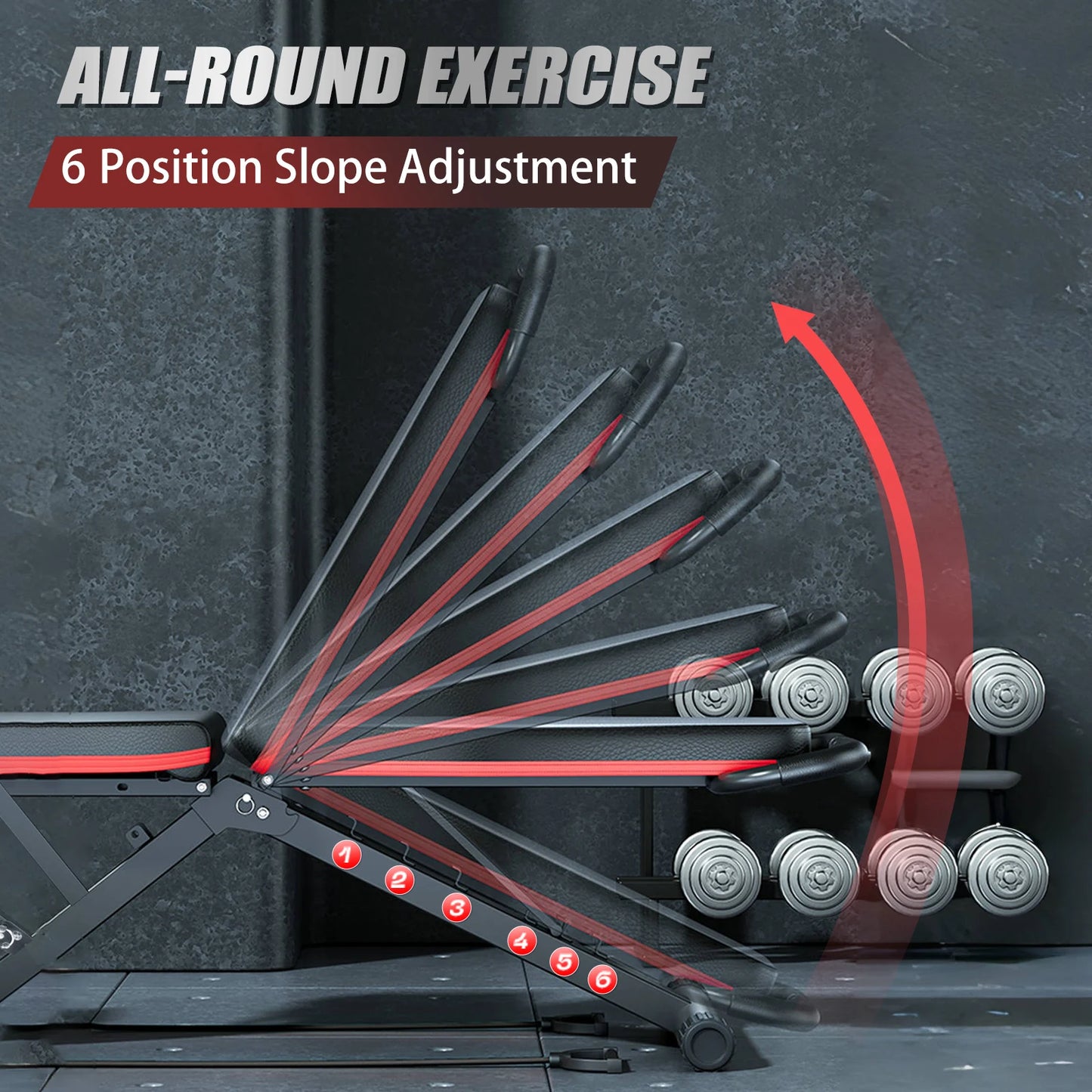 Foldable 14-in-1 Weight Bench With 1000-Lb Capacity