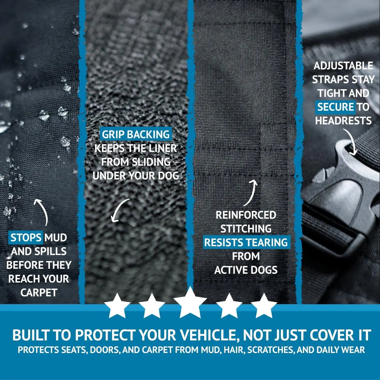Heavy Duty SUV Cargo Liner For Dogs With Nonslip Mat
