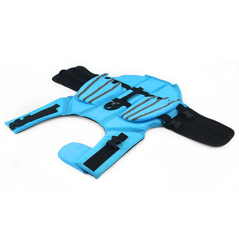 Dog Life Jacket Vest For Summer Swimming With Reflective Wing