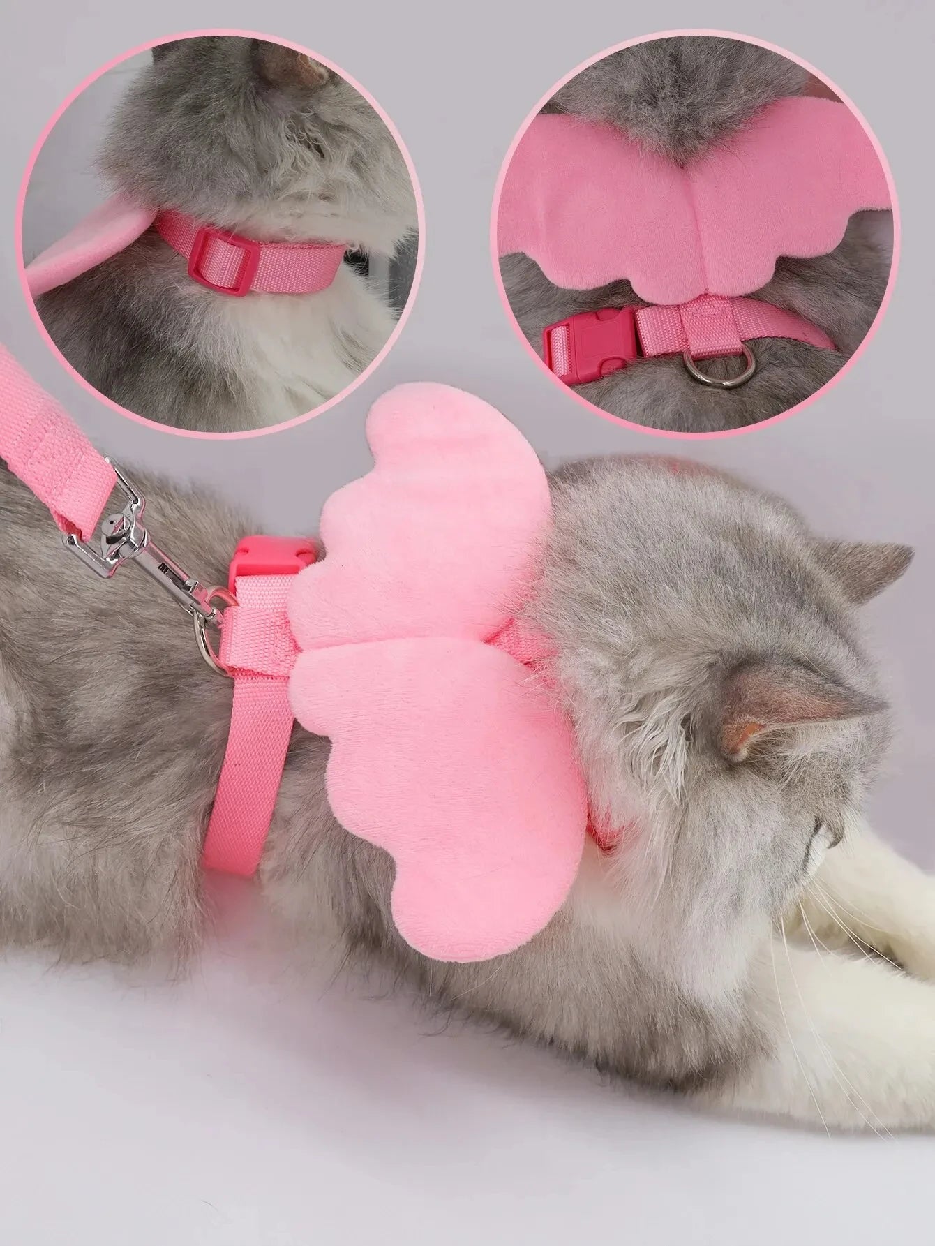 SHENGMEIYU Angel Wings Pet Harness With Leash For Cats Retractable