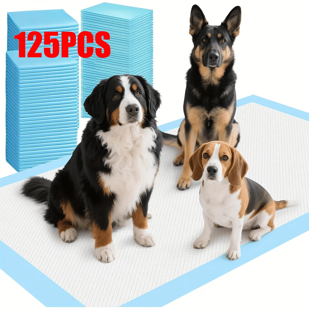 Disposable Dog Litter Pads 6 Layer Thick Absorbent 100 Count