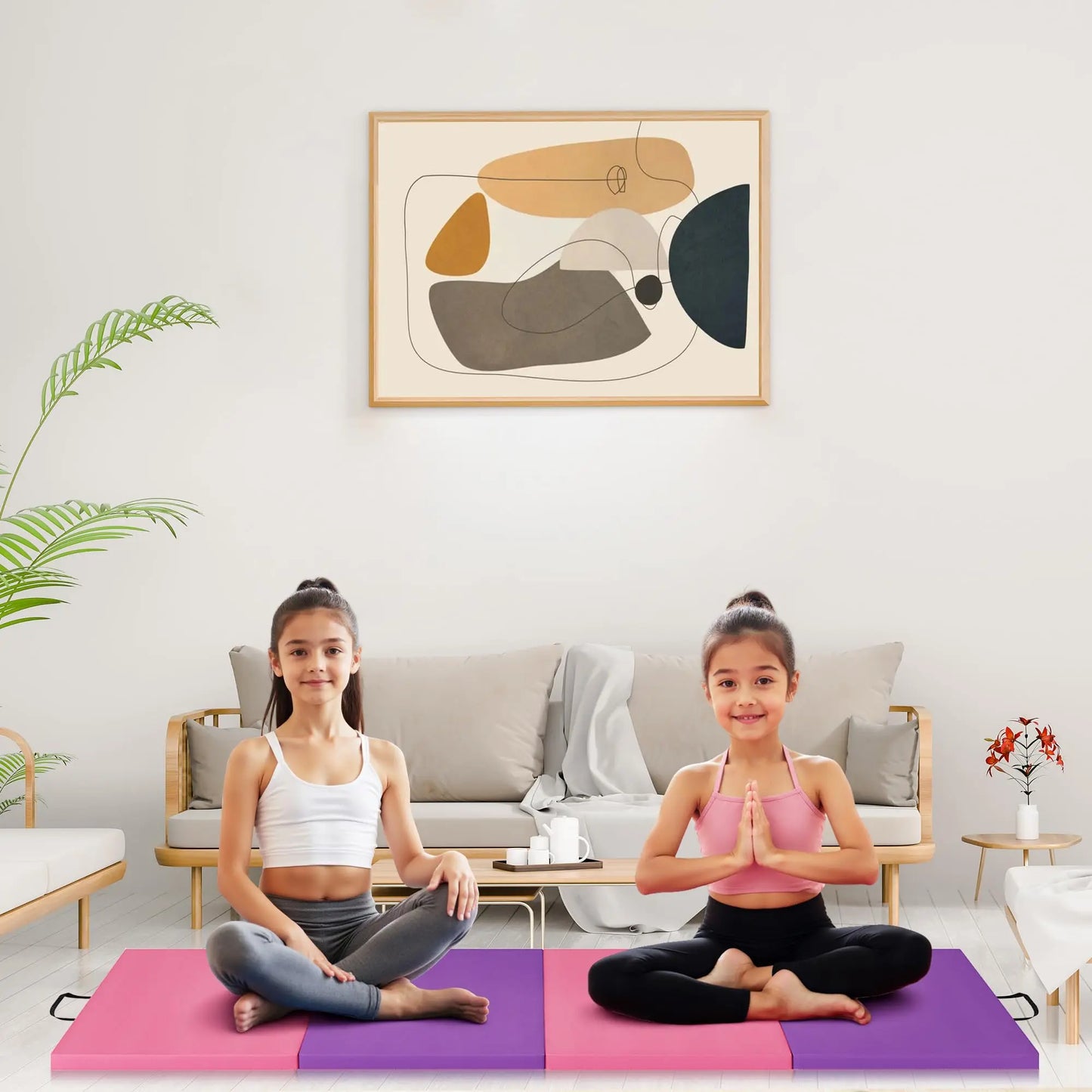 HiMISS Gymnastics Tumbling Mat For Home Gym Fitness And Yoga