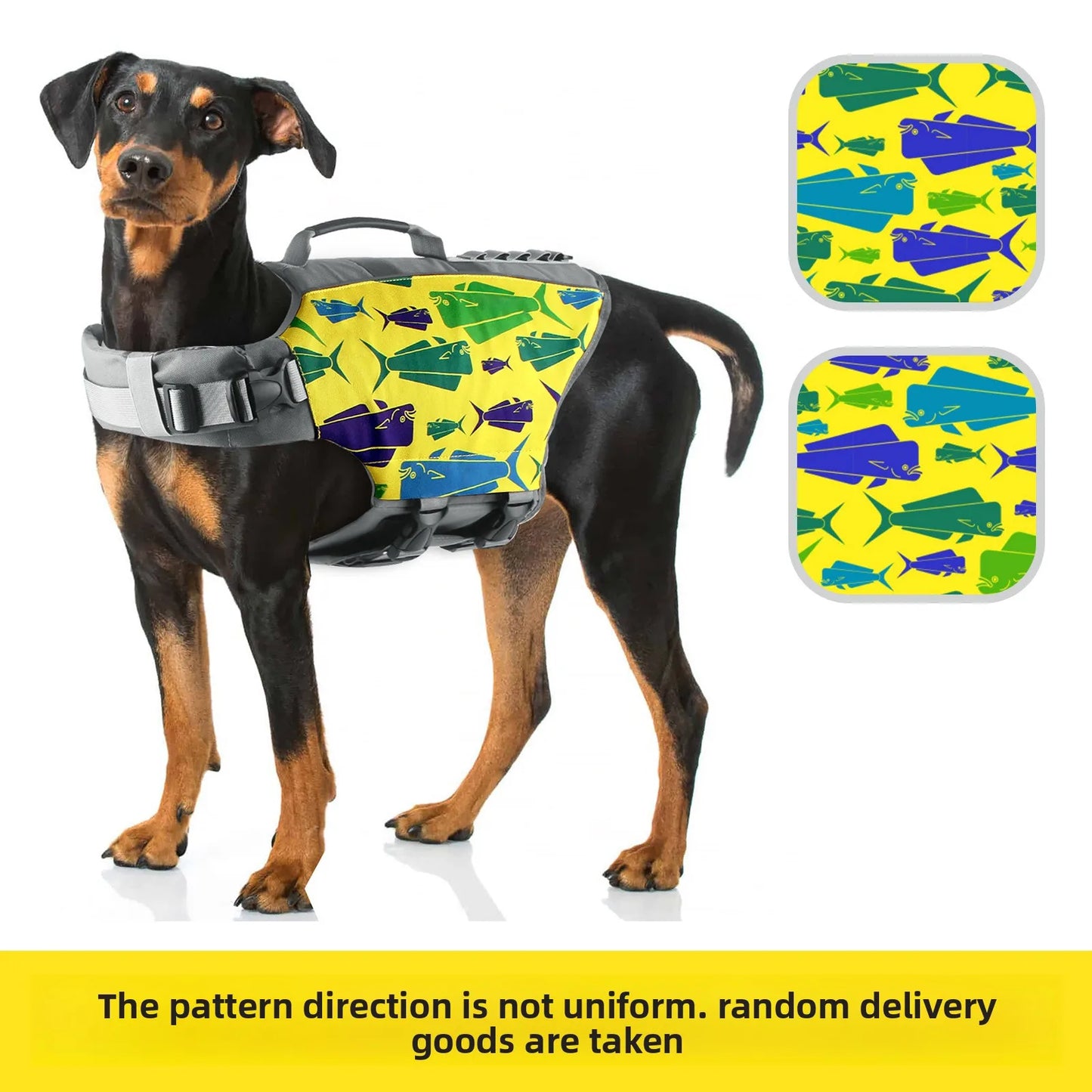 Dog Life Jacket Swimming Vest Reflective Adjustable Safety