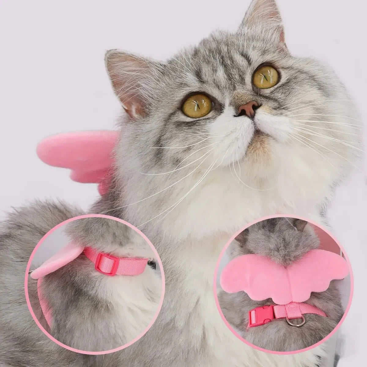 SHENGMEIYU Angel Wings Pet Harness With Leash For Cats Retractable