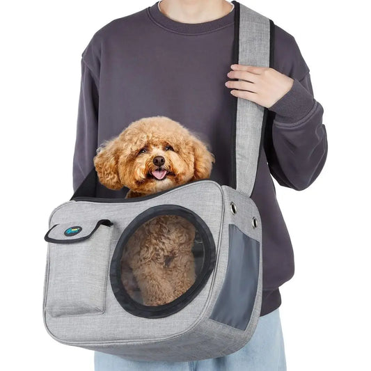 Pet Sling Carrier, Pet Airline Carrier Travel Bag, Fit 10~13lb Small Dogs, Comfortable, Adjustable, Perfect for Airline, Travell