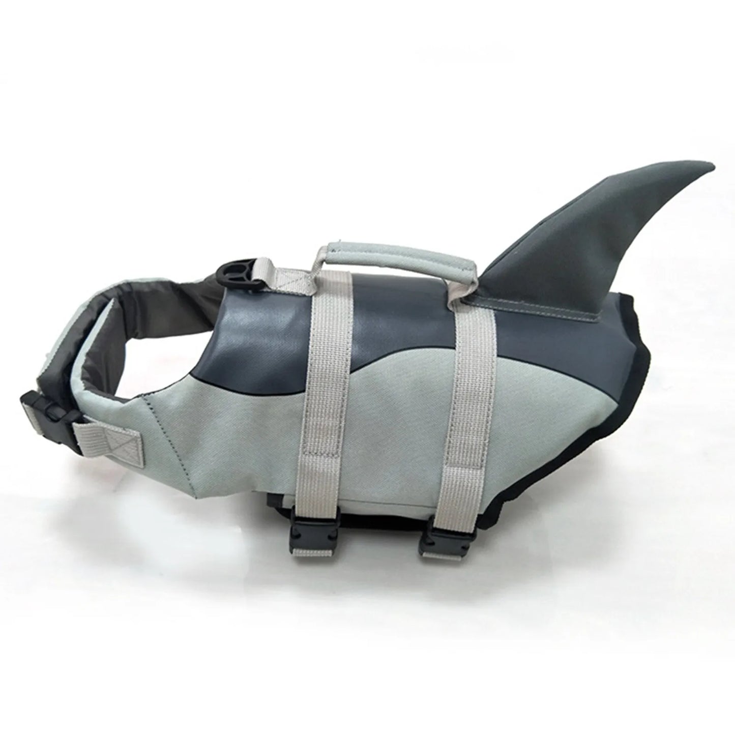 Shark Dog Life Jacket With Handle Safety Vest For Dogs