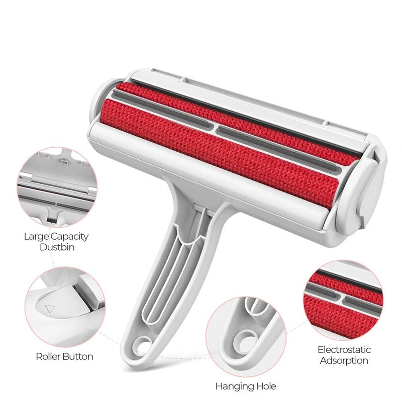 VZZ Pet Hair Remover Roller Brush For Cars And Furniture