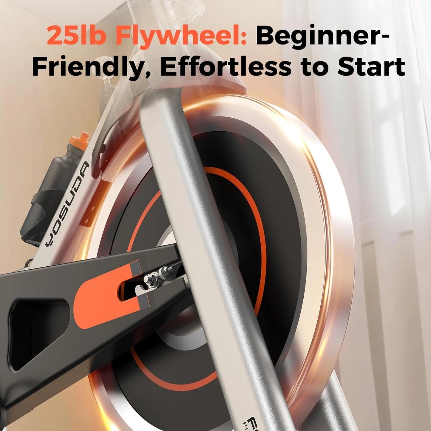YOSUDA Indoor Cycling Bike With Magnetic Resistance And App