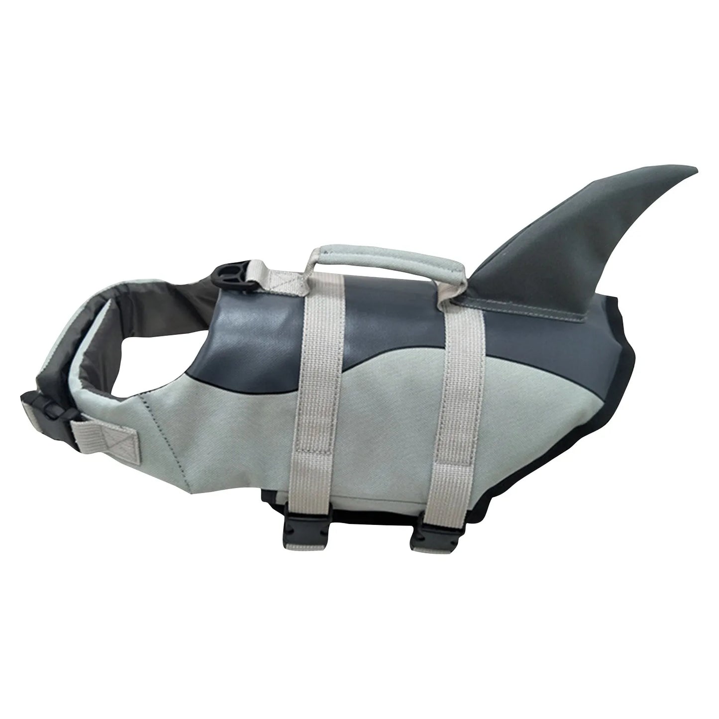 Shark Dog Life Jacket With Handle Safety Vest For Dogs