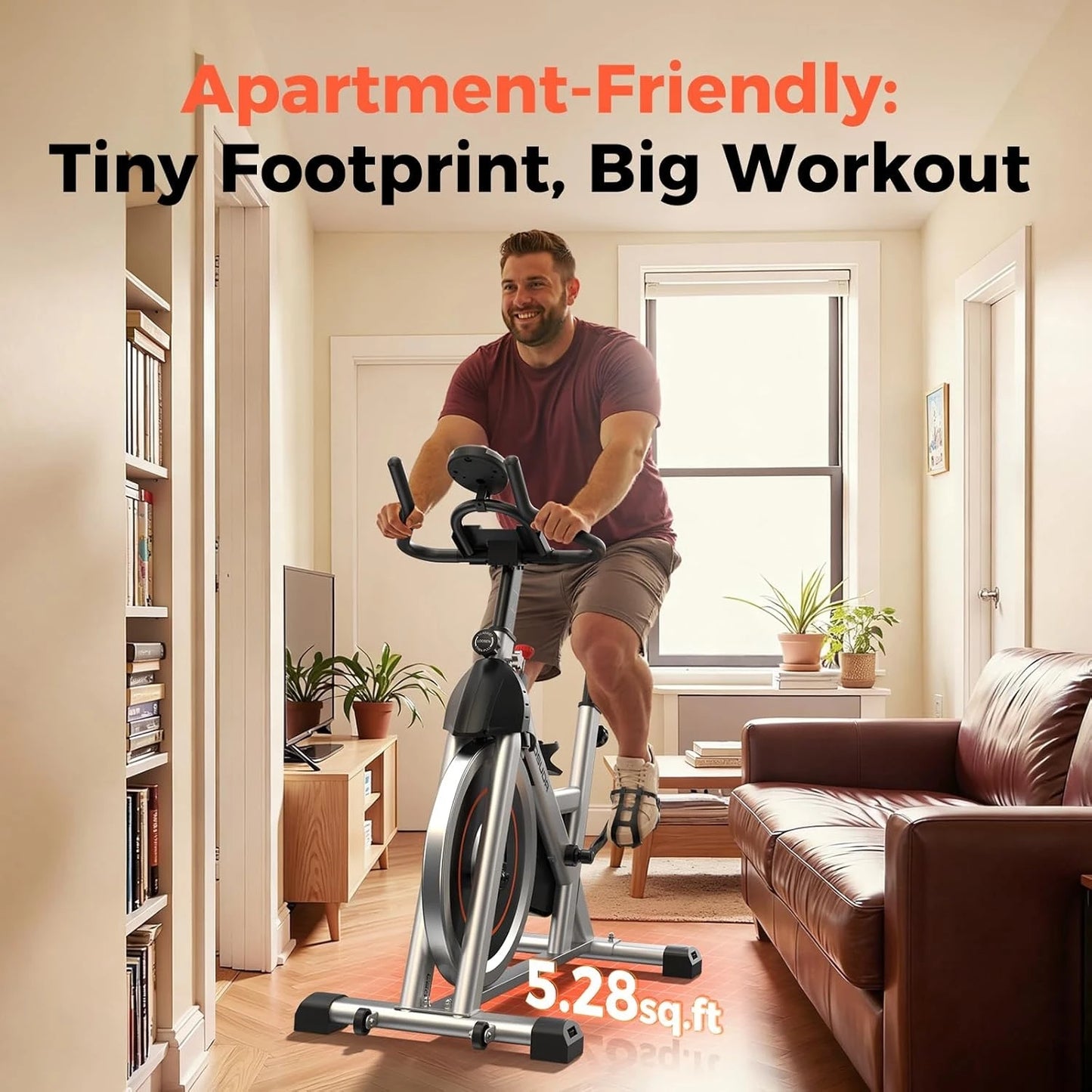 YOSUDA Indoor Cycling Bike With Magnetic Resistance And App