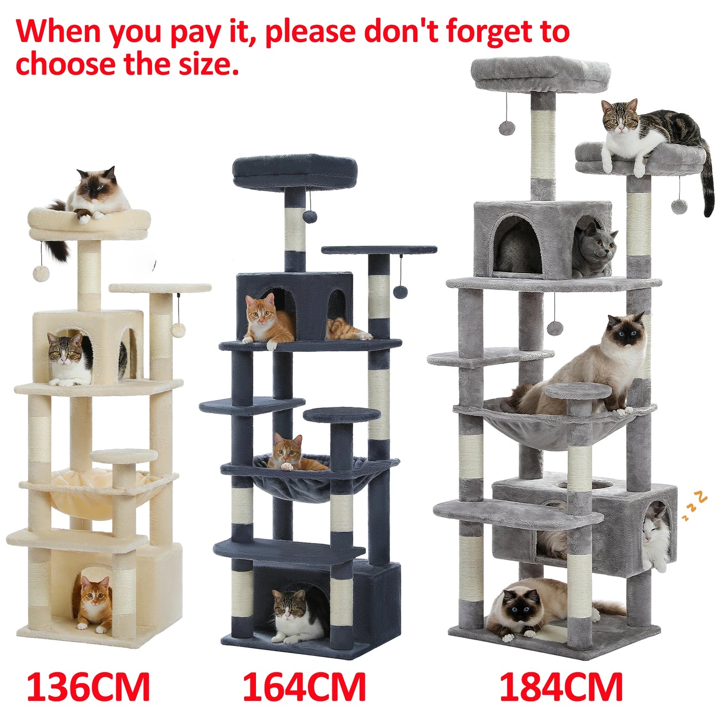 PAWZ Road Large Cat Tree And Tower With Scratching Posts
