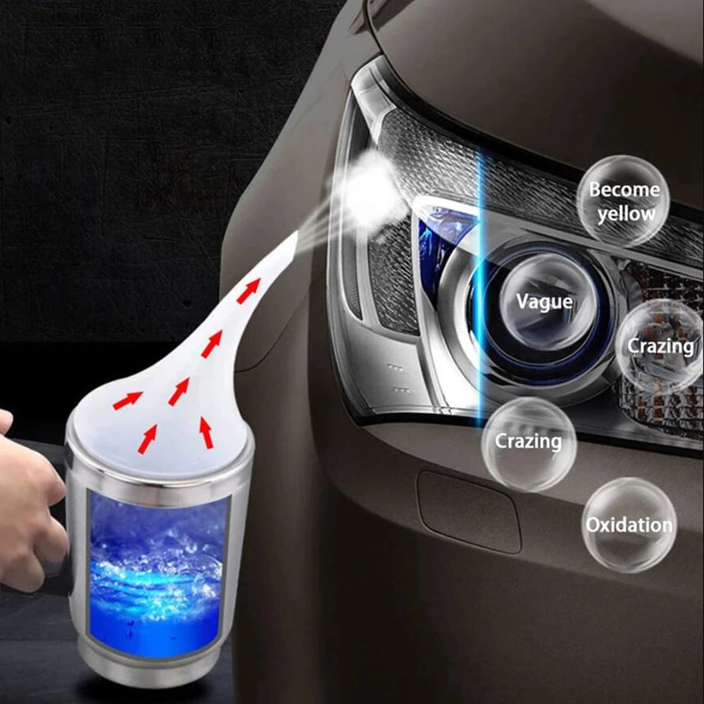 Car Headlight Restoration Kit With Liquid Polymer Formula