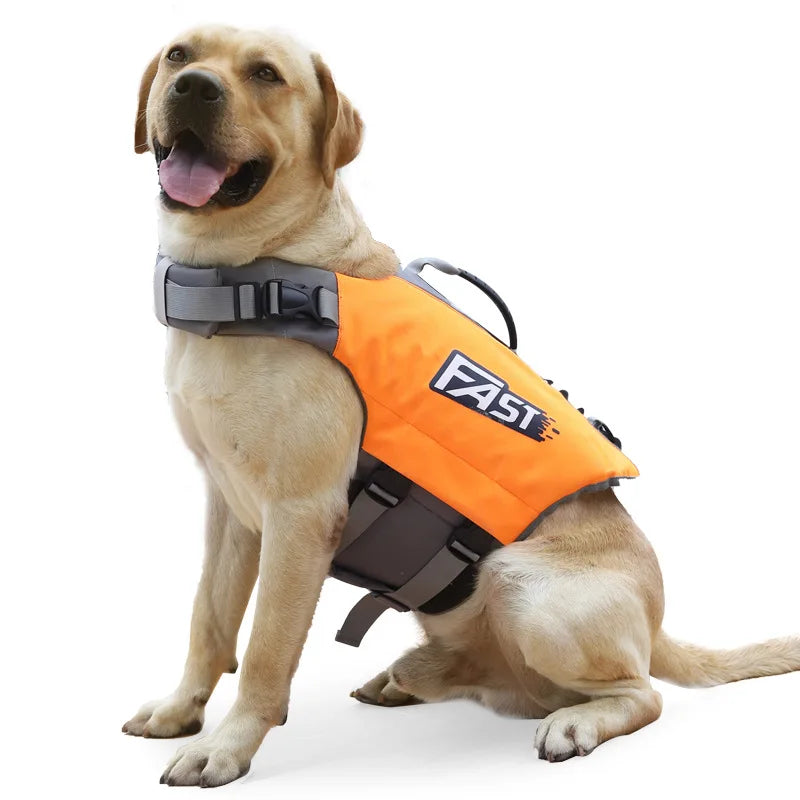 Dog Life Jacket Swimming Vest Reflective Adjustable Safety